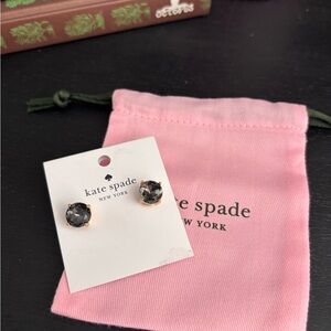 Kate Spade Gold and Black Stud Earrings